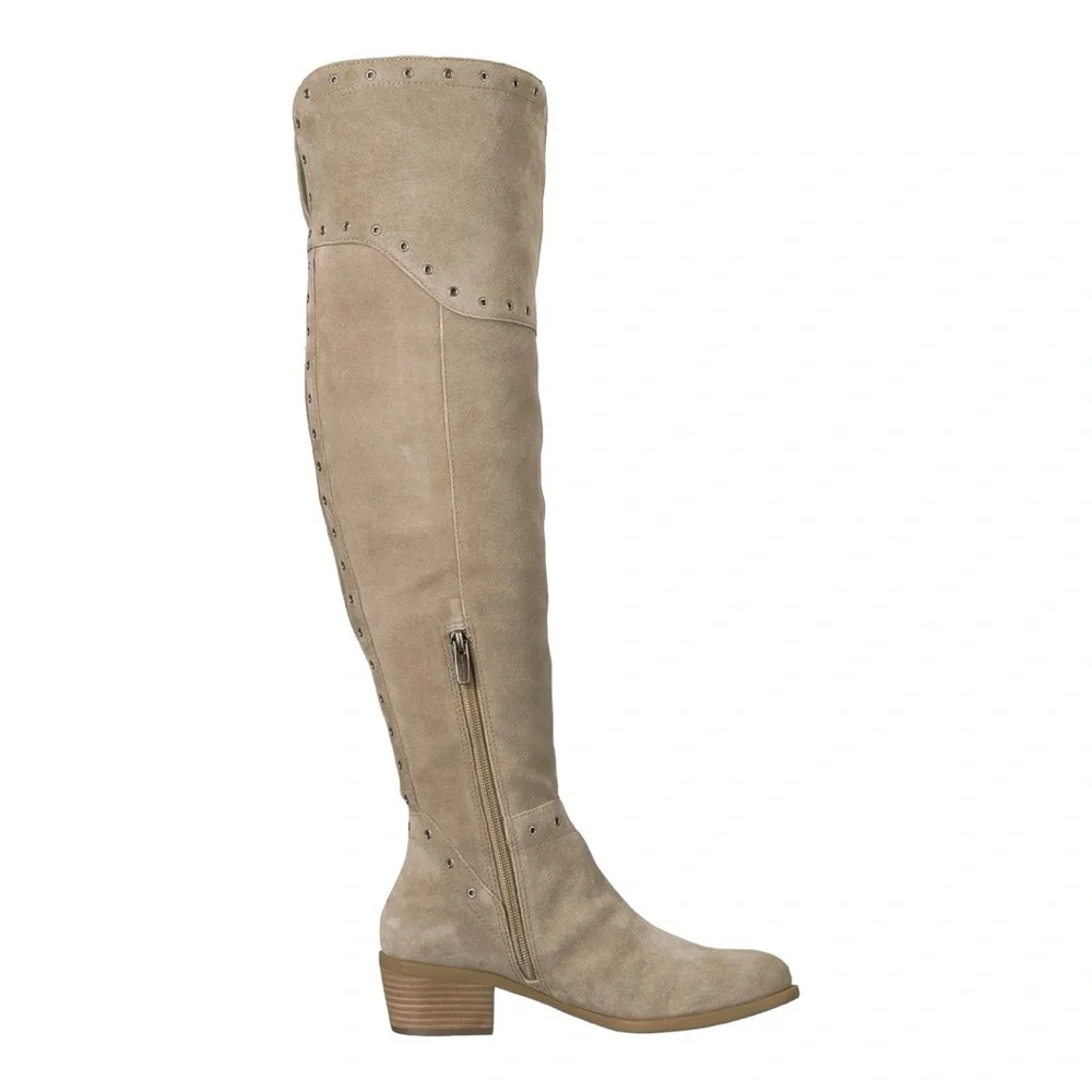 Vince Camuto Unisex-Adult Bestan Over The Knee Boot in Tan Suede, NWOT - Picture 3 of 7